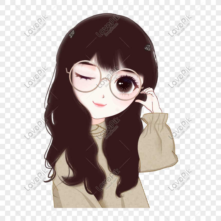 ảnh gái xinh đeo kính
