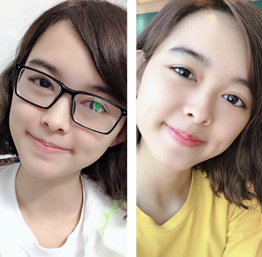 ảnh gái xinh đeo kính