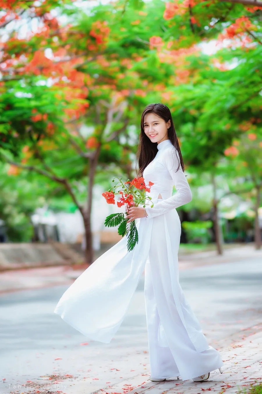 gái xinh mặc áo dài 0011