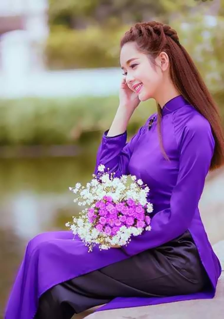 gái xinh mặc áo dài 0015