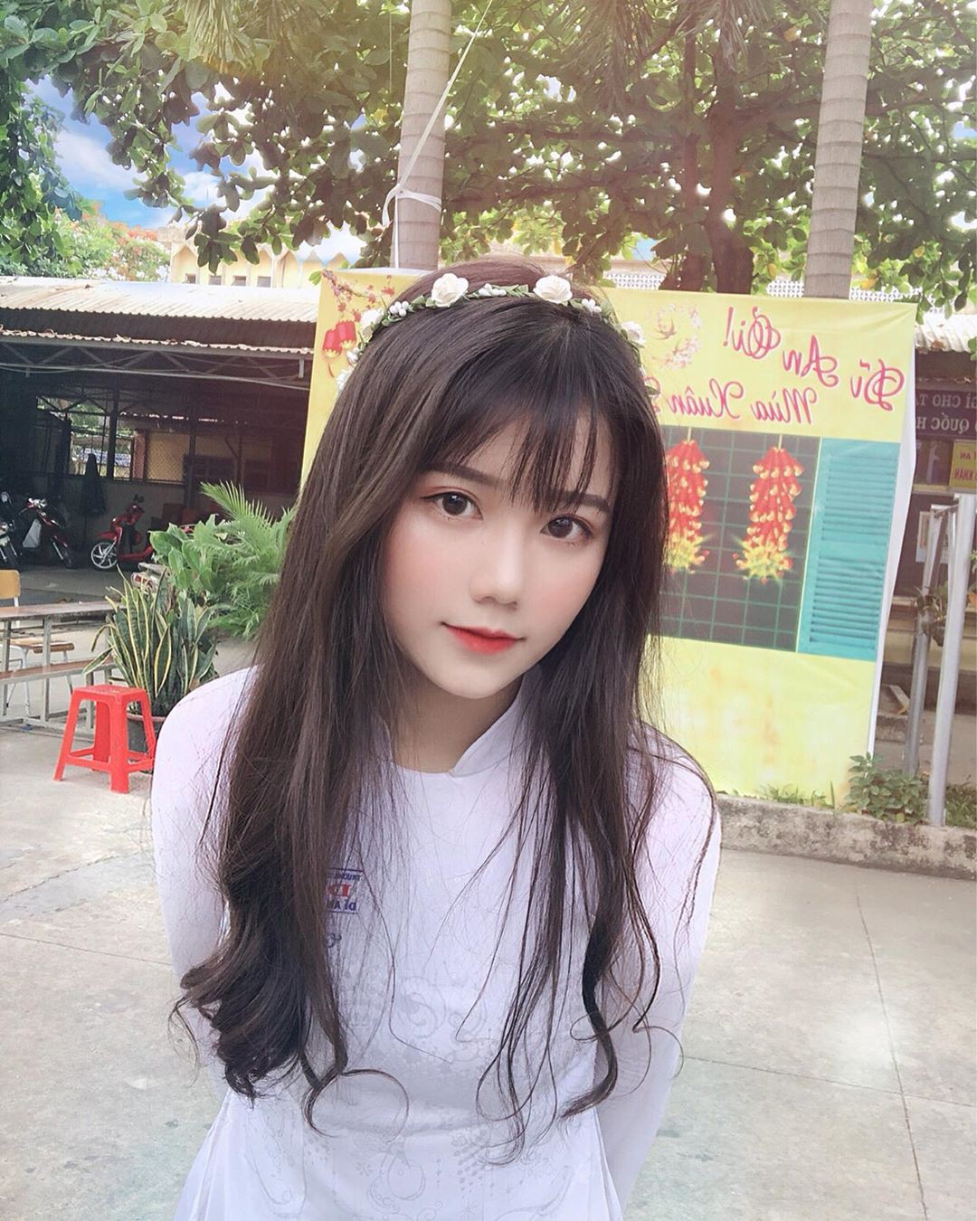 gái xinh mặc áo dài 0019
