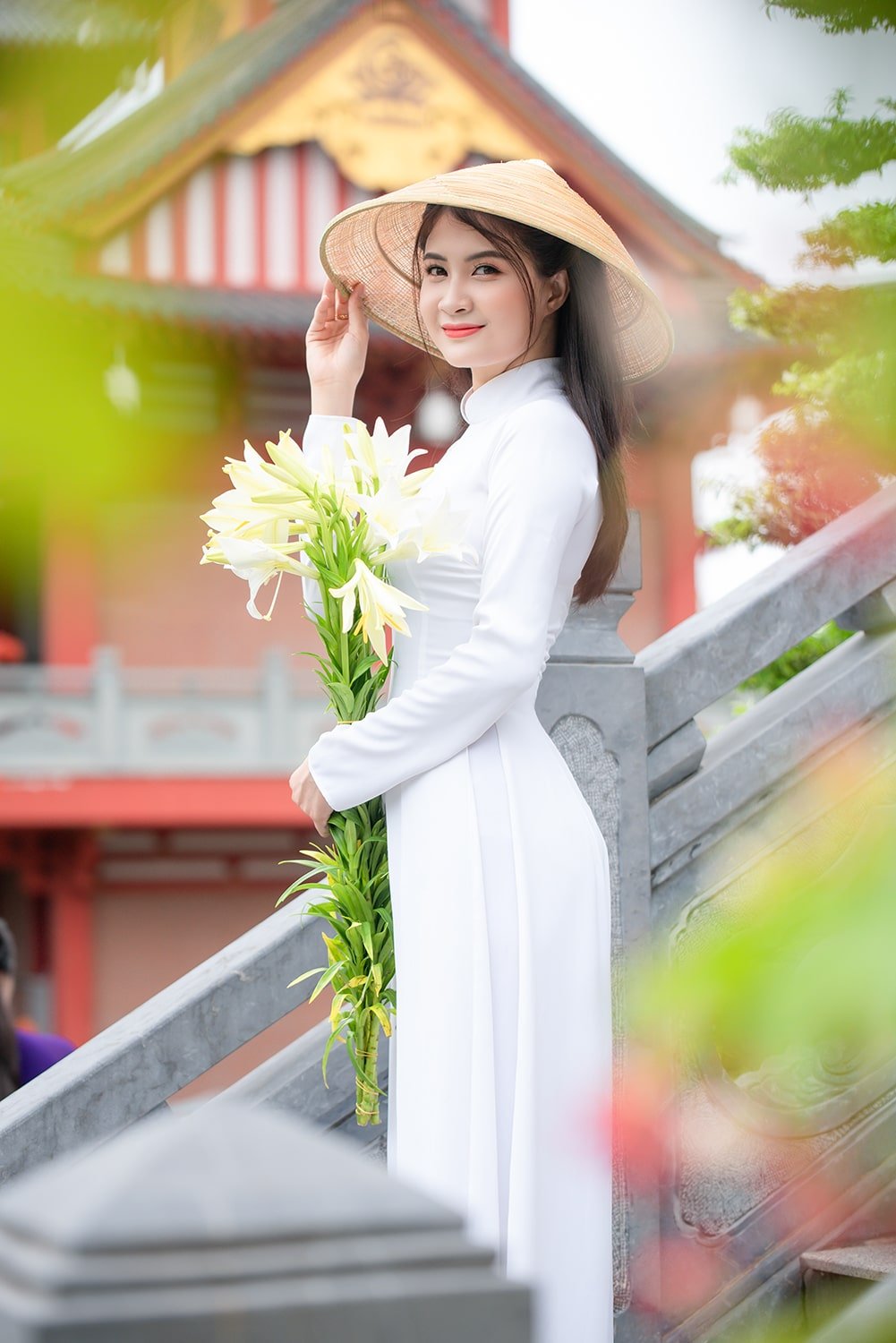 gái xinh mặc áo dài 0030