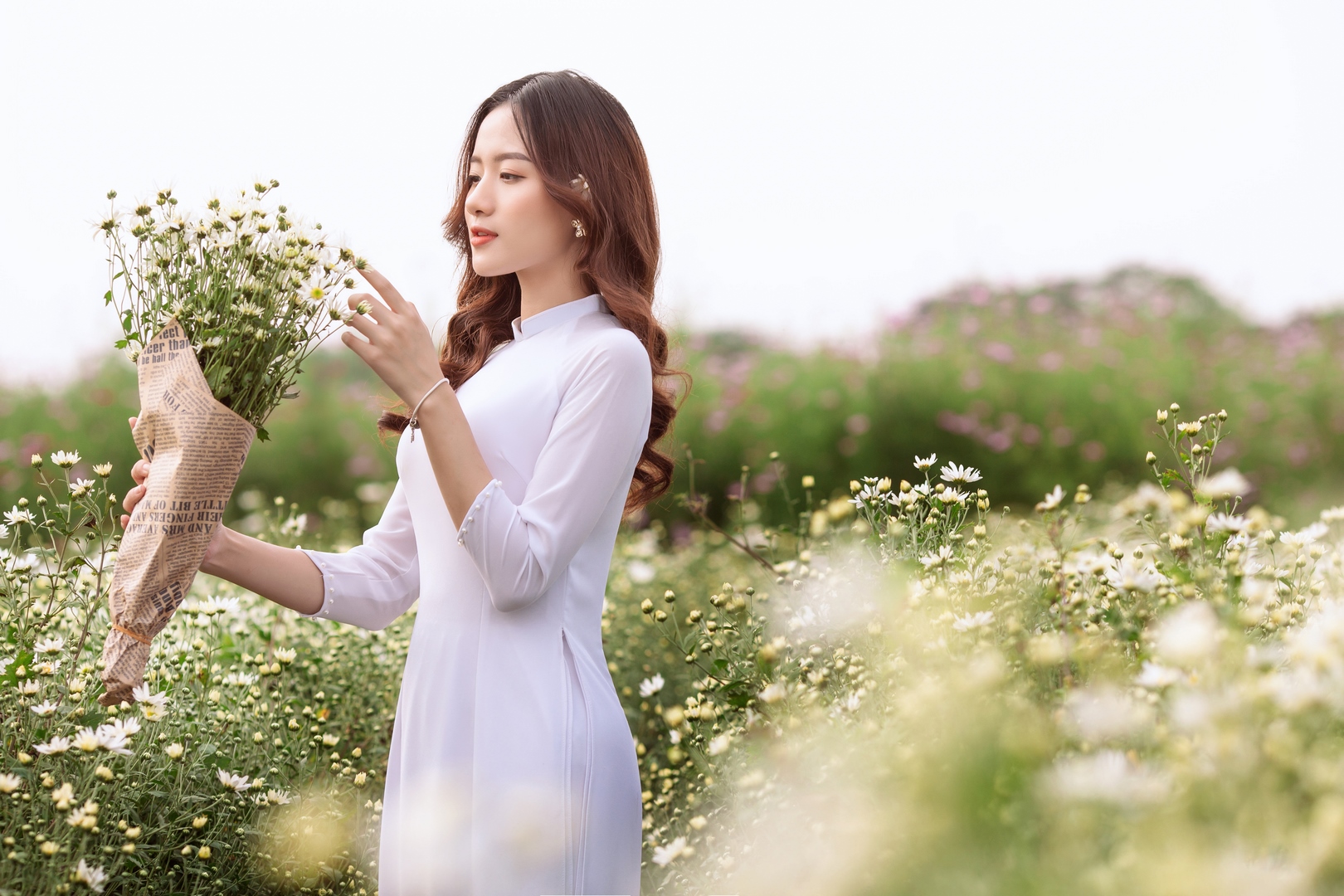 gái xinh mặc áo dài 0033