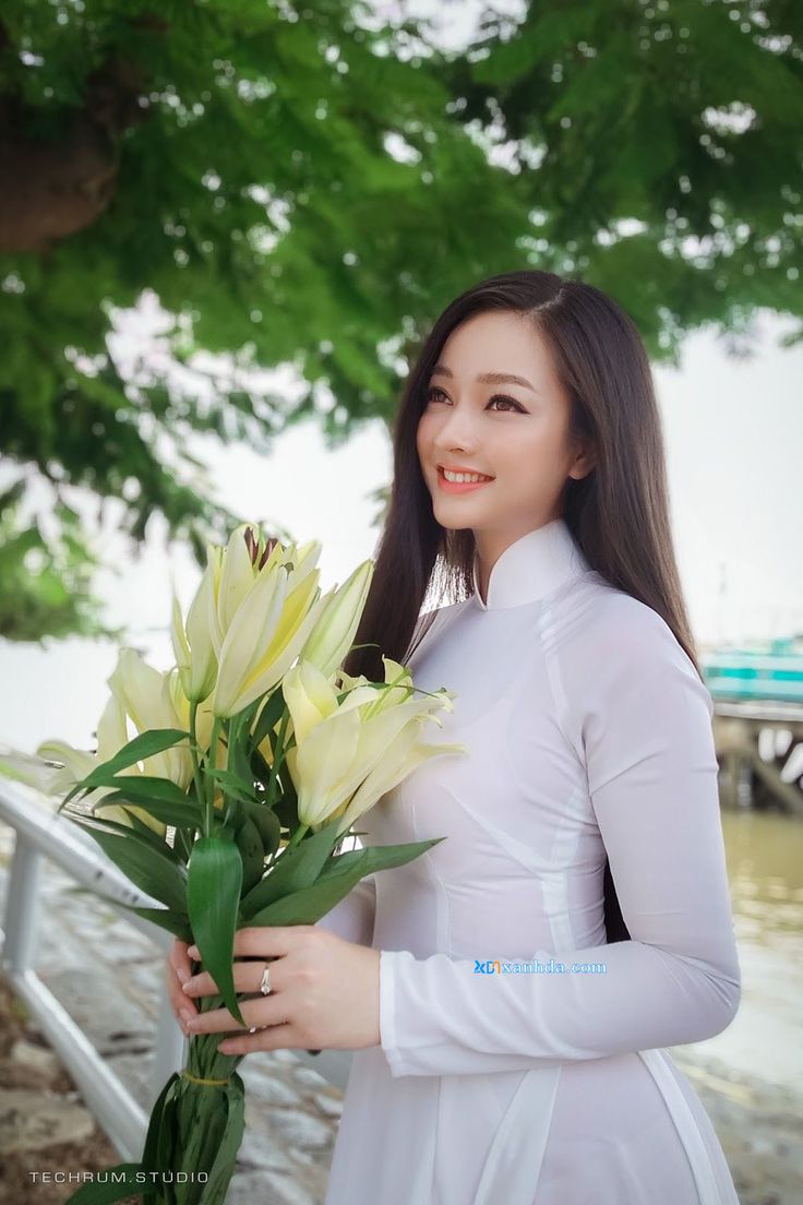 gái xinh mặc áo dài 0035