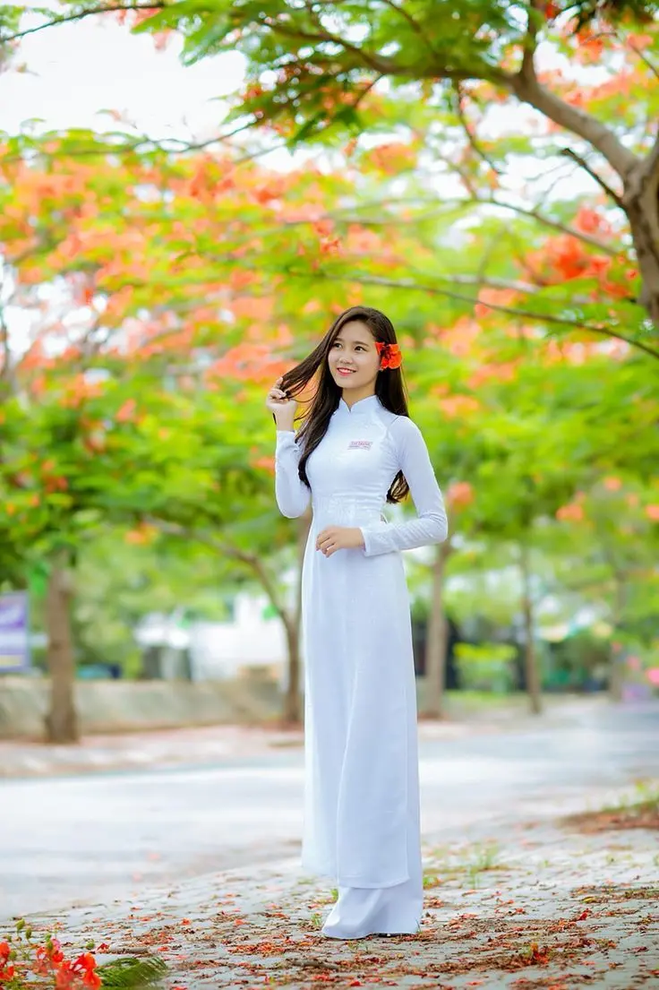 gái xinh mặc áo dài 0037