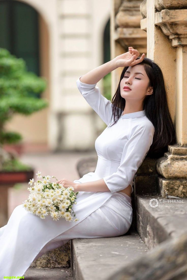 gái xinh mặc áo dài 0047