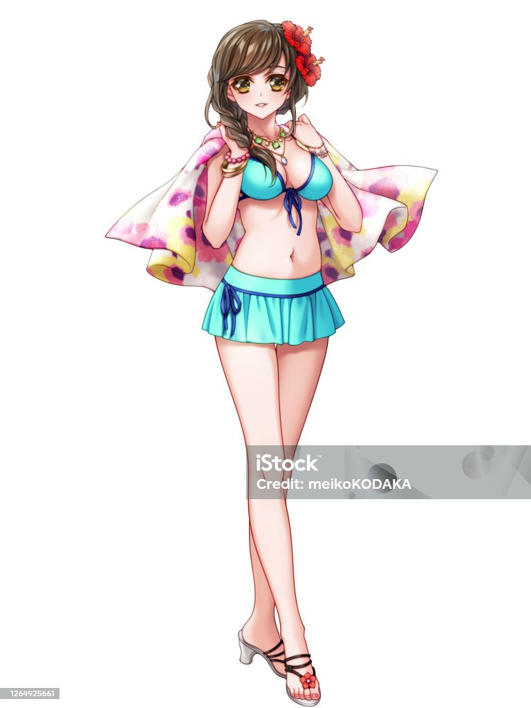 gái xinh mặc bikini anime 0026