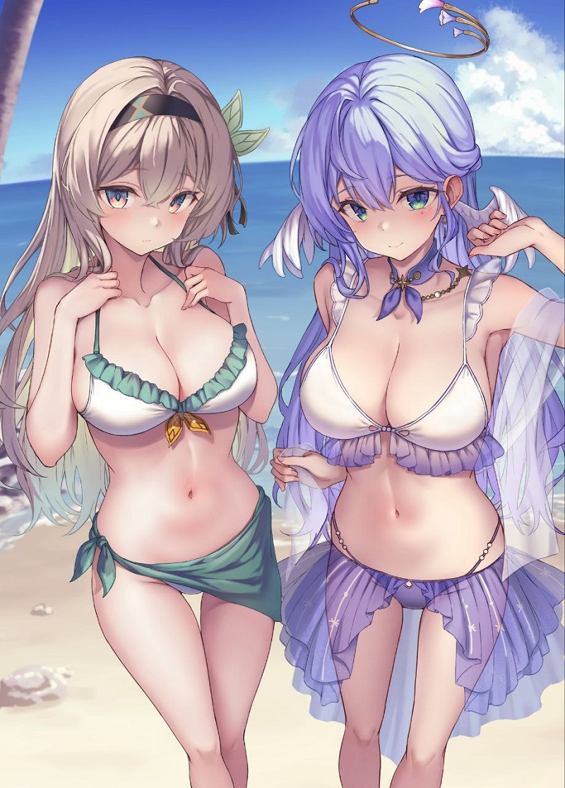 gái xinh mặc bikini anime 0032