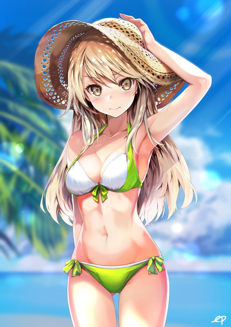 gái xinh mặc bikini anime 0043