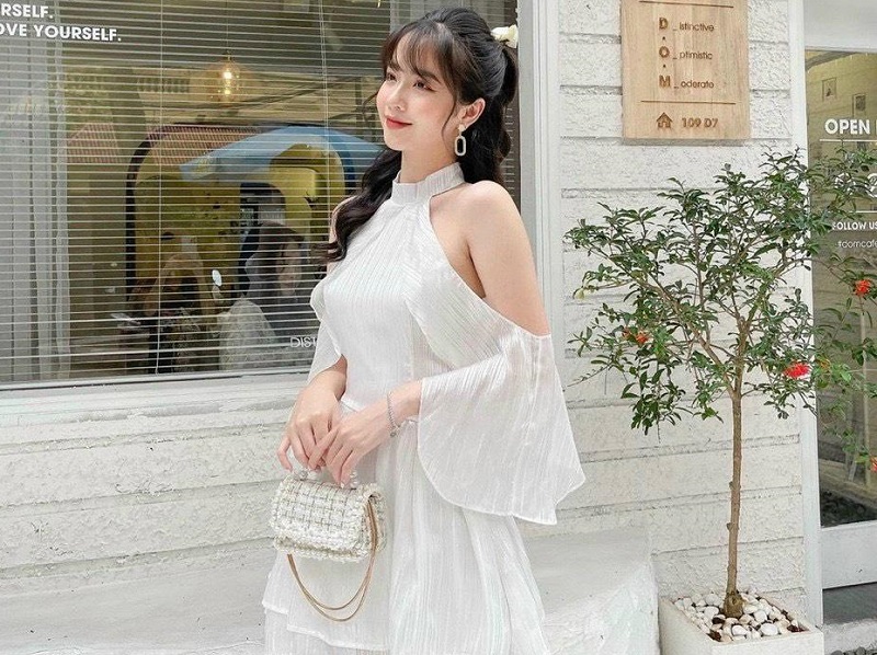gái xinh mặc váy 0017