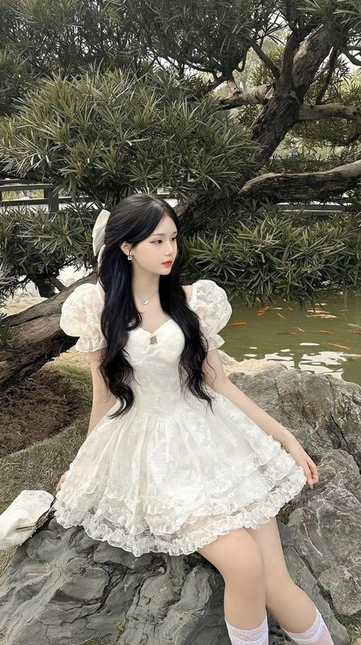 gái xinh mặc váy 0035