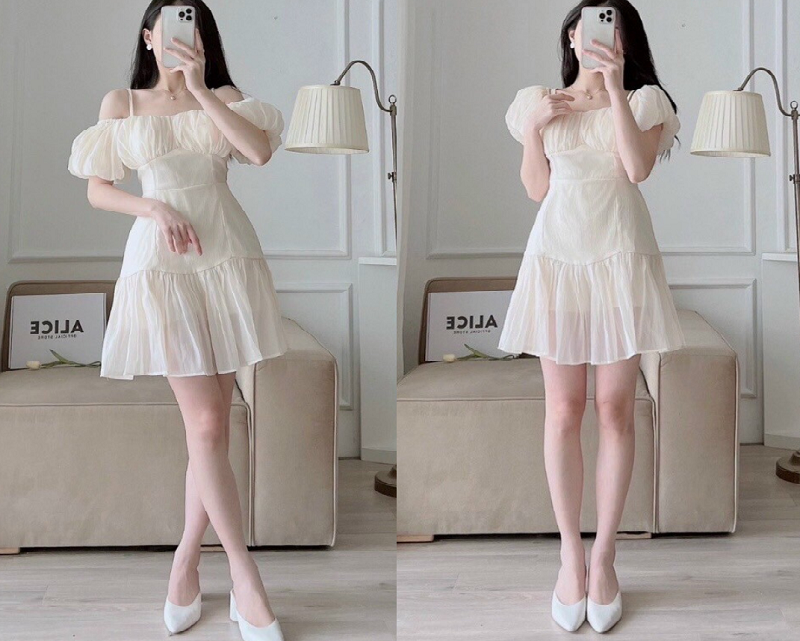gái xinh mặc váy 0038